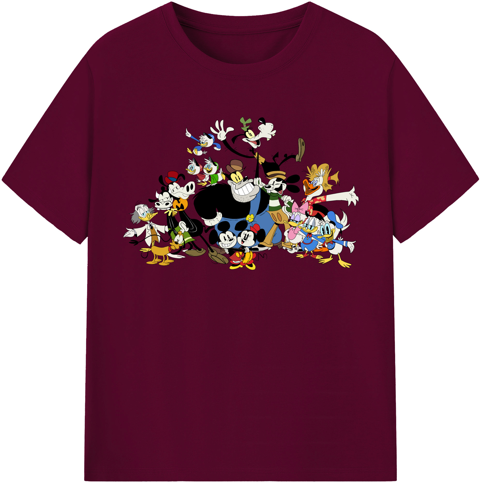 （画像用） ミッキーマウス Mickey Mouse レディースカジュアルプリントTシャツ（綿100％）